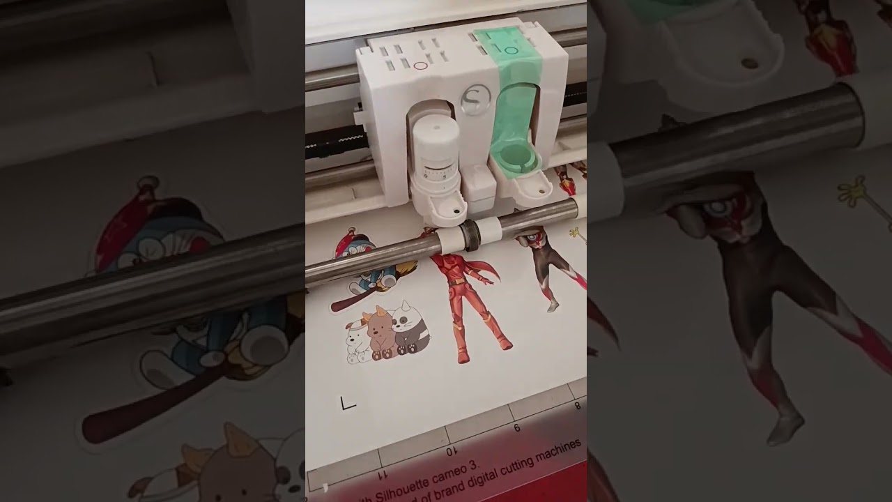 testing mesin cutting sticker Cameo 3