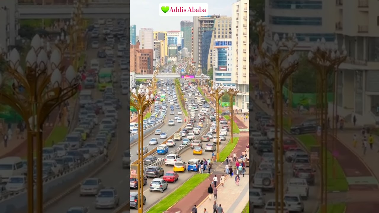 This not Dubai 💚💛❤ Addis Ababa Ethiopia | #ethiopiantour #travel #addisababa #africancapital