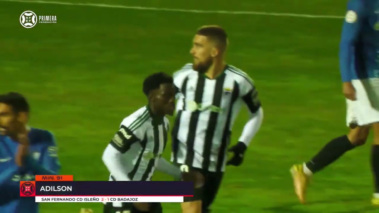 Resumen #PrimeraFederación: J23 San Fernando CD 2 - 1 CD Badajoz