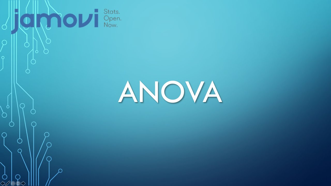 Jamovi: ANOVA