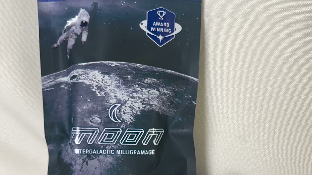 Moon: Berry Blasters chocolate covered cannabis infused gummy bites.