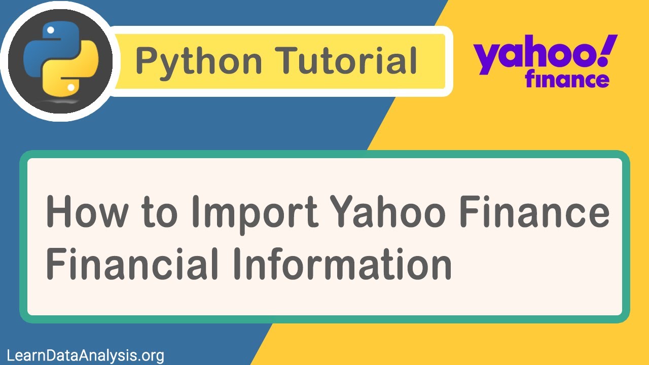 Import Yahoo Finance Tables using Python (and Pandas)