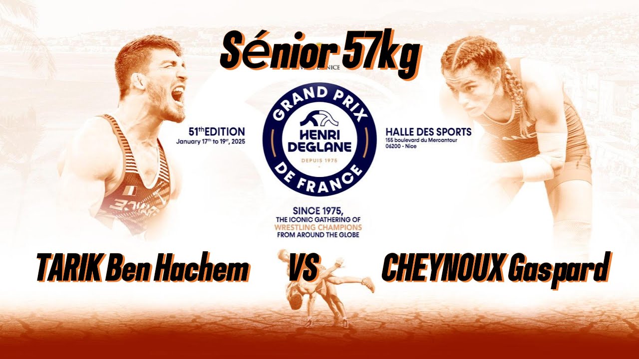 UWW Henri DEGLANE Sénior 57 kg  TARIK Ben Hachem VS CHEYNOUX Gaspard