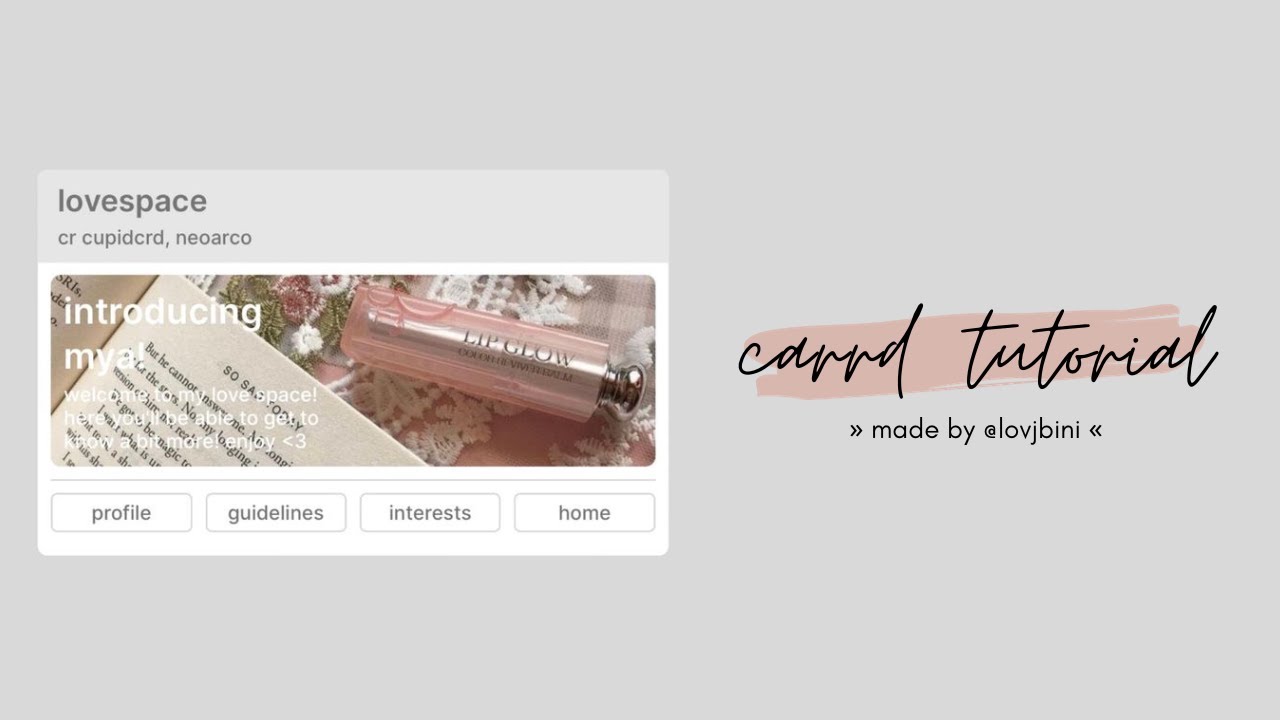 cute interactive carrd tutorial — © cupidcrd, neoarco