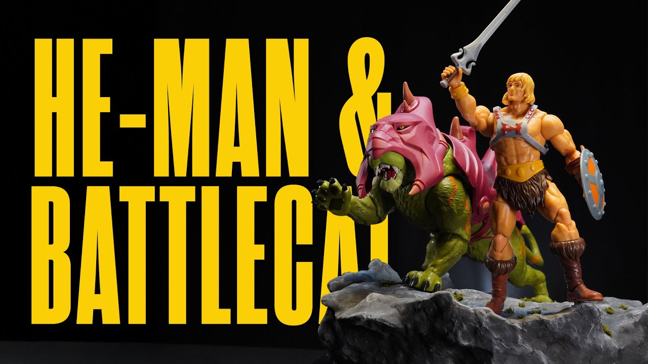Custom Display Base From Scrap | He-Man & Battle Cat Diorama | MOTU Revelation