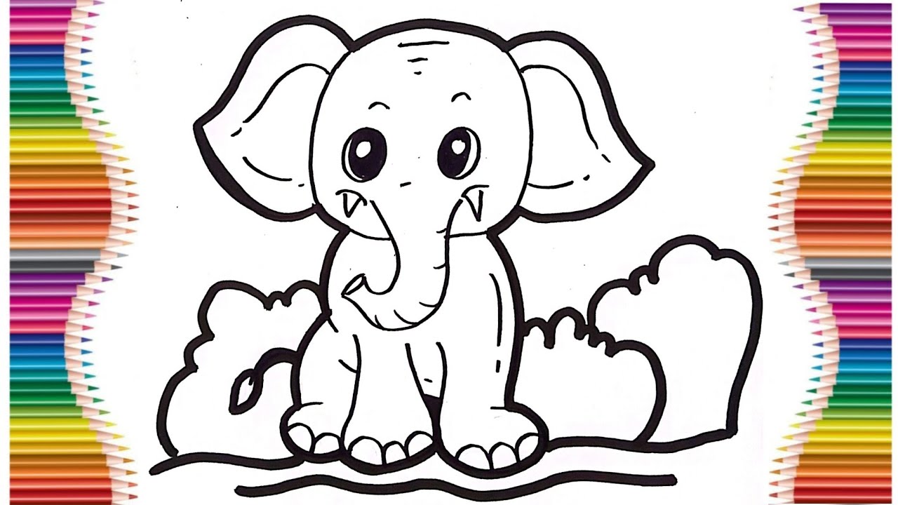 Cara Menggambar Gajah Lucu – Mudah untuk Anak-Anak