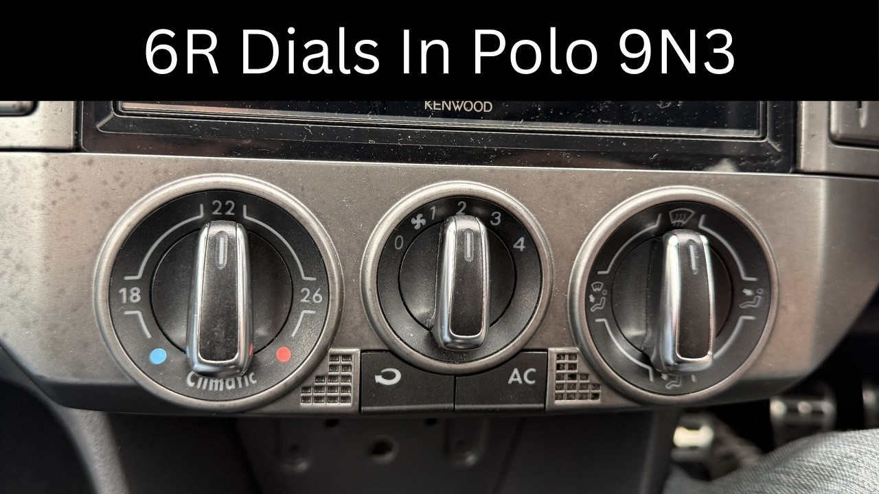 Хромированные элементы управления отопителем Polo 6R в Polo 9n3 — инструкция по установке.