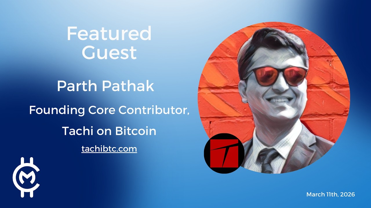 CryptoMondays Featured Guest on Zoom: Parth Pathak (TACHI) - AI on Bitcoin
