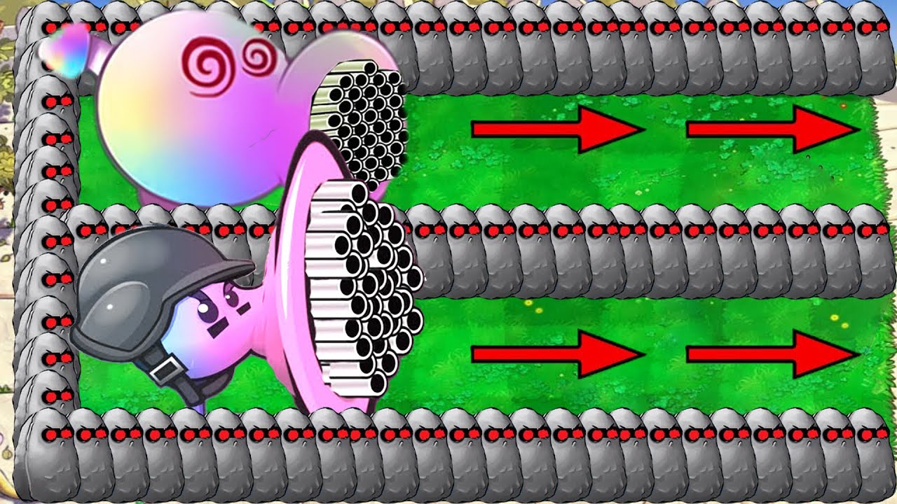 Hypno Peashooter Melon X Hypno Gatling X Tall Nut Giga Zomboss Gargantuar - Plants vs Zombies Hack