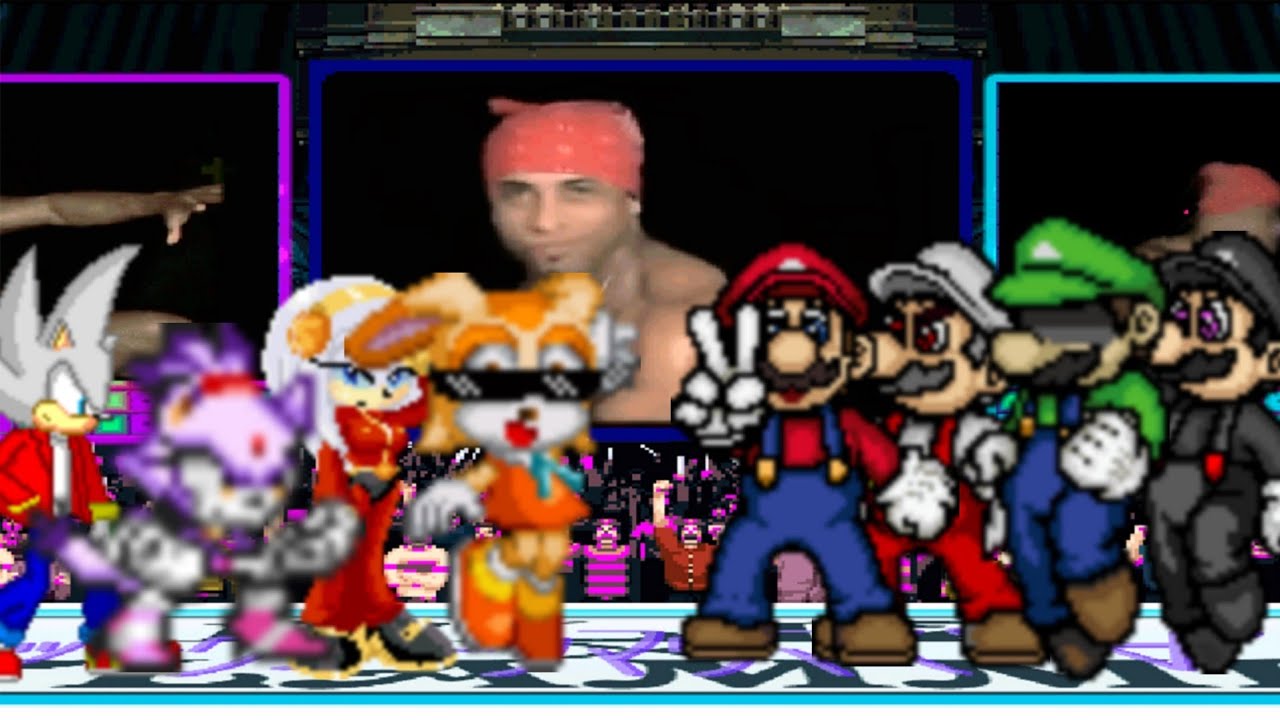 Request #119 | KOF Mugen Sonic Series Team Vs Mario Series Team
