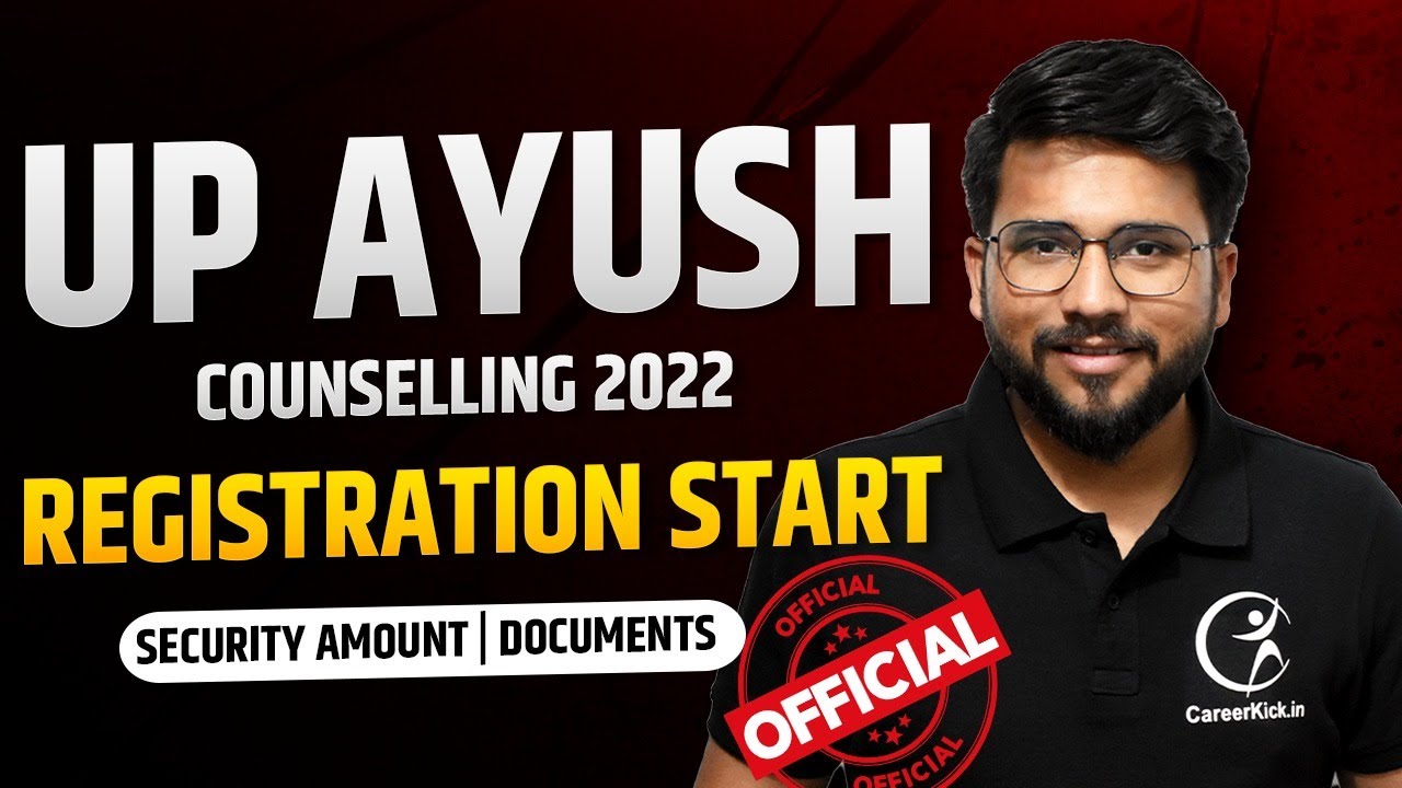 UP Ayush Counselling 2022-23 | Registration | BAMS,BHMS & BUMS | Security Amount | Choice Filling