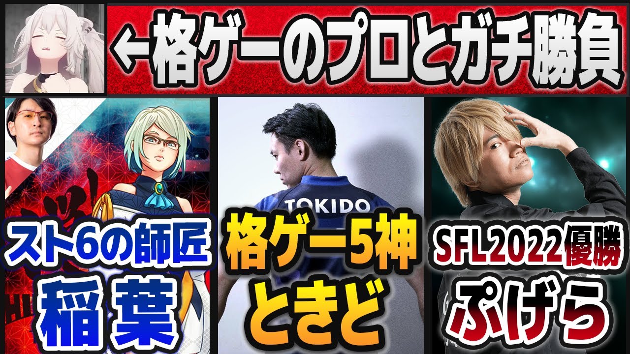 強くて温かい仲間のおかげで格ゲートッププロたちとの真剣勝負を経験出来た獅白ぼたん【奈羅花/どぐら/なるお/もけ/ホロライブ切り抜き】