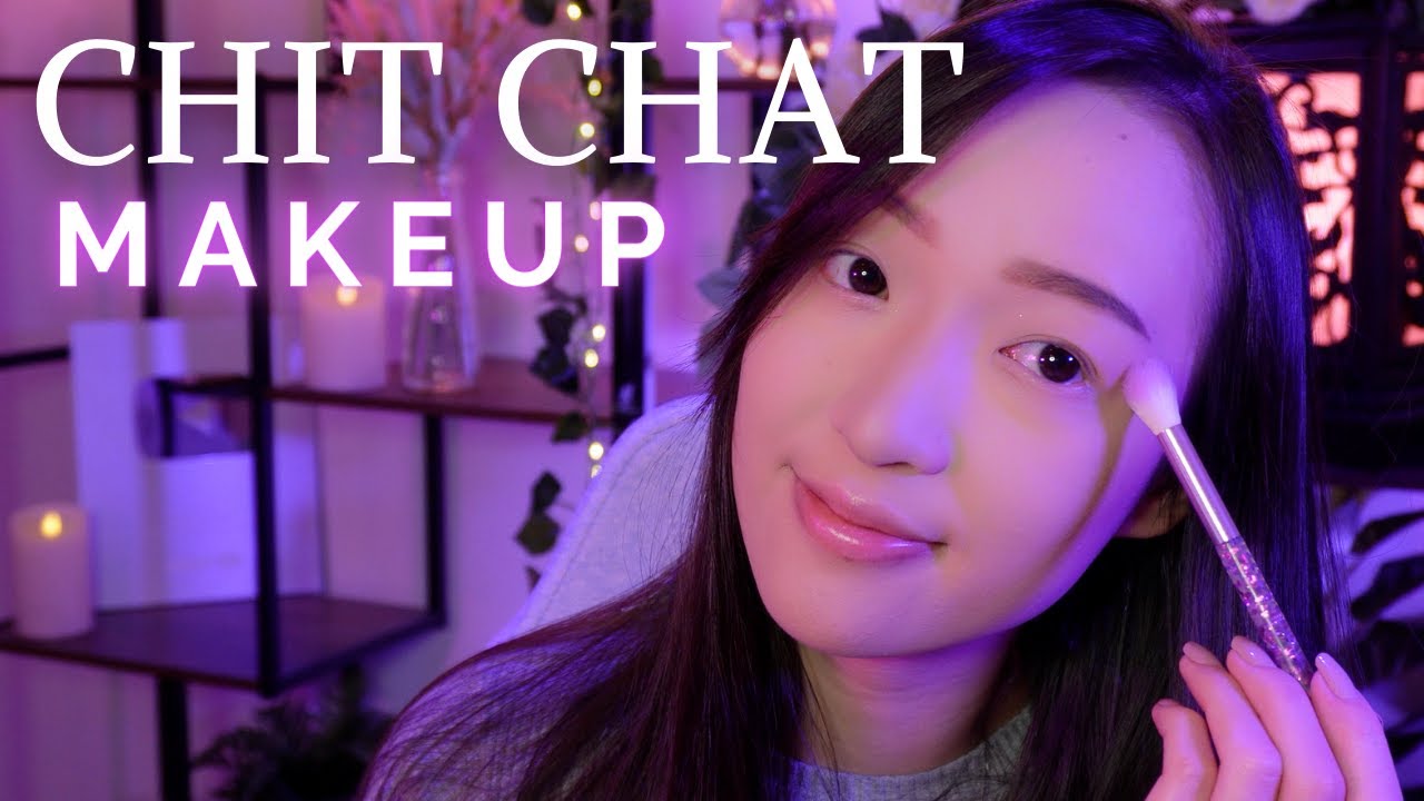 ASMR CHIT CHAT 💜 Makeup et bla-bla ☁️