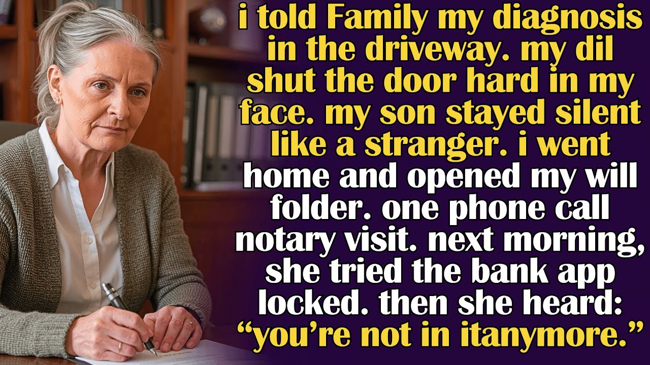 My DIL Slammed the Car Door on My Face — So I Slammed the Door on Her Inheritance