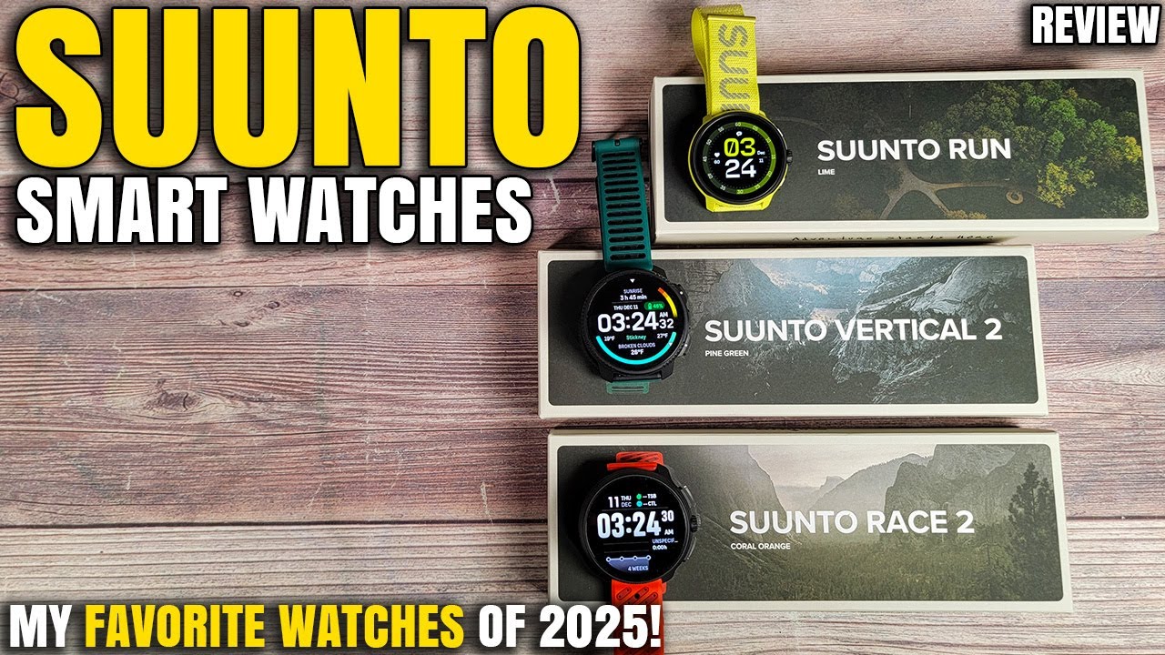 My Favorite Smart Watches of 2025! | Suunto Vertical 2, Suunto Race 2 & Suunto Run Review