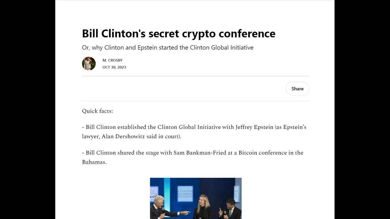 Max Azzarello - The Ponzi Papers Part 11 Bill Clinton's Secret Crypto Conference