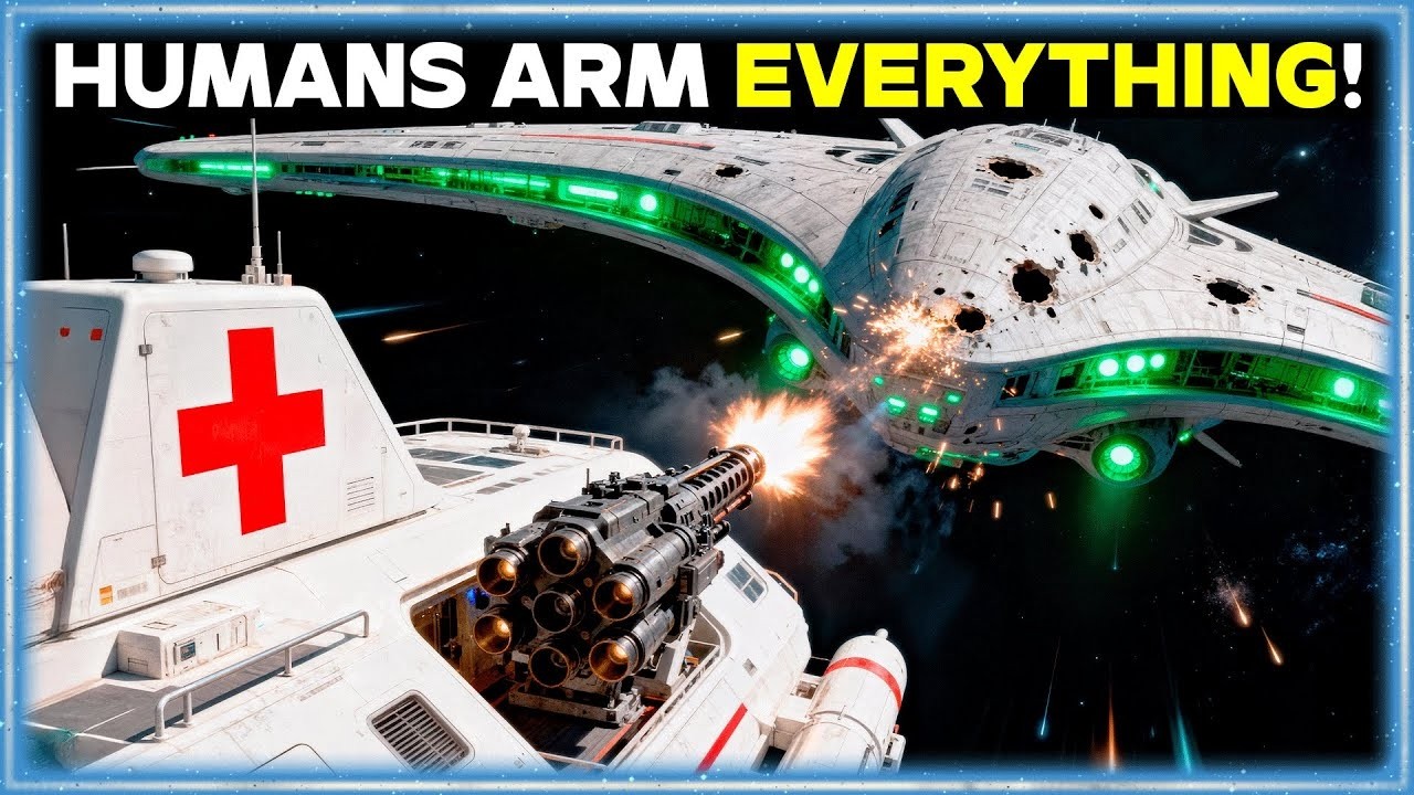 Aliens Fired On a Human Hospital Ship Thinking It Was Unarmed… Then Its Railgun Fired   HFY Sci Fi