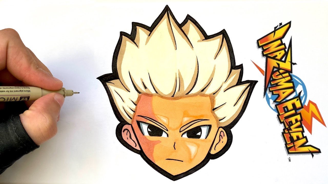 COMMMENT DESSINER AXEL BLAZE INAZUMA ELEVEN