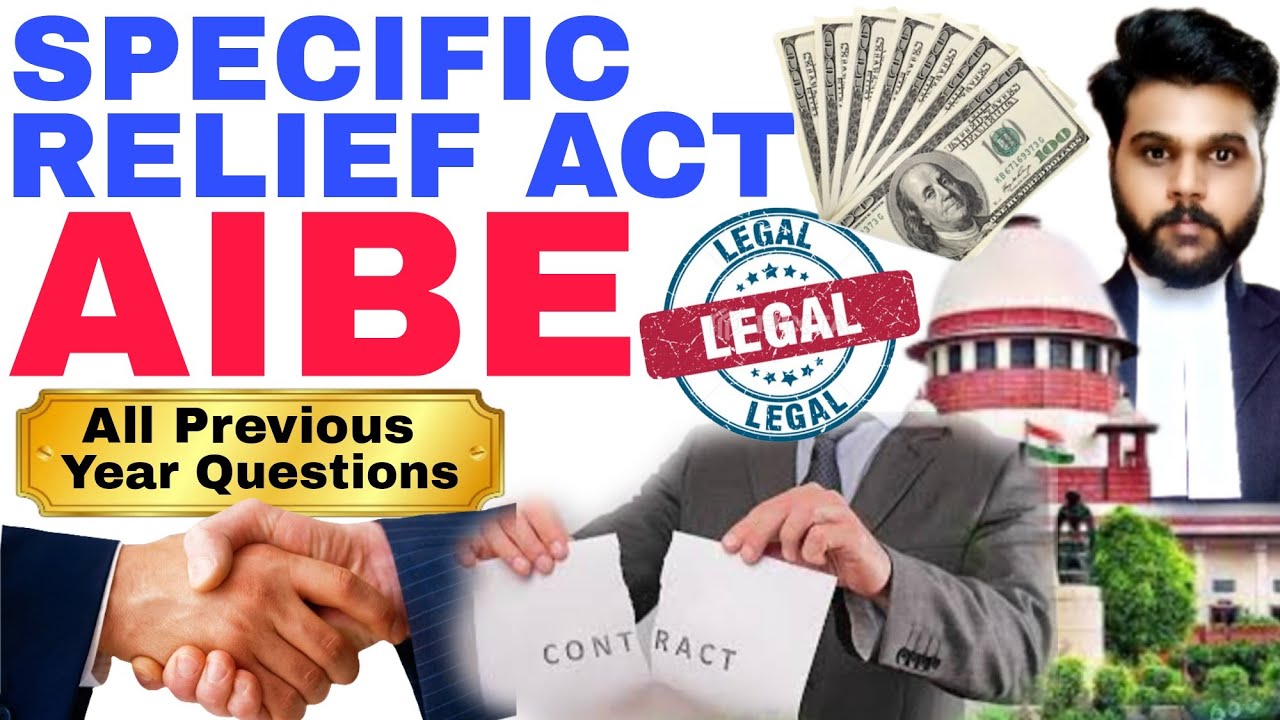 AIBE Specific Relief Act1963|aibe exam preparation 2023|aibe previous years solved #aibeexam #aibe18