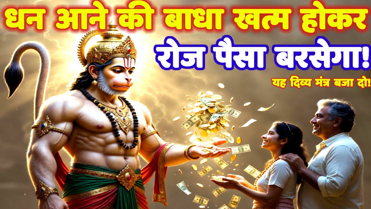 घर में बरसेगा पैसा 💸 हर बाधा और संकट खत्म ❌ हनुमान मंत्र 🔊 Hanuman Ji Ka Mantra #hanumanmantra