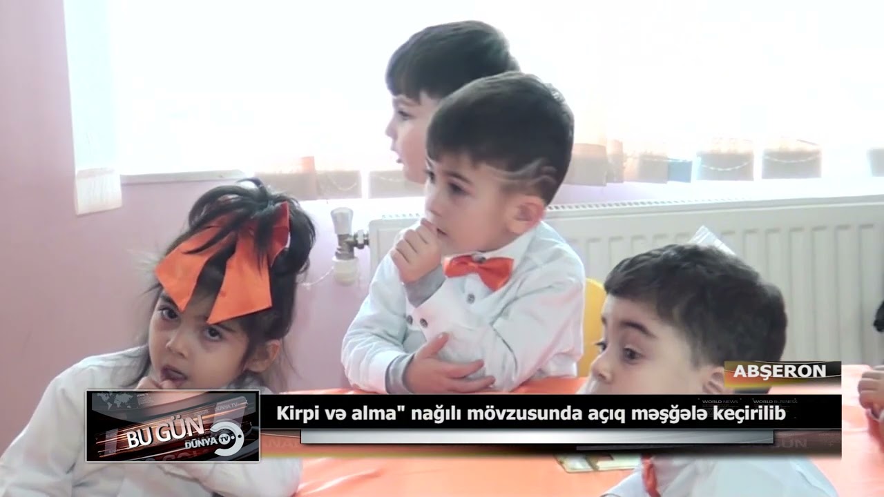 17 01 2022 Masazır 30 saylı UB da Kirpi və alma mövzusunda açıq məşğələ keçirilib