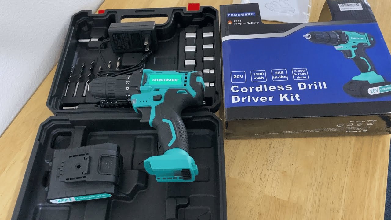 Comoware 20V Cordless Drill Set