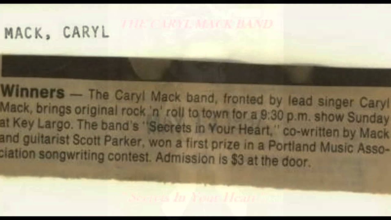 THE CARYL MACK BAND - Secrets In Your Heart (aorheart)