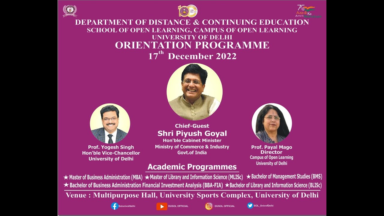 Orientation Programme  on 17th December 2022