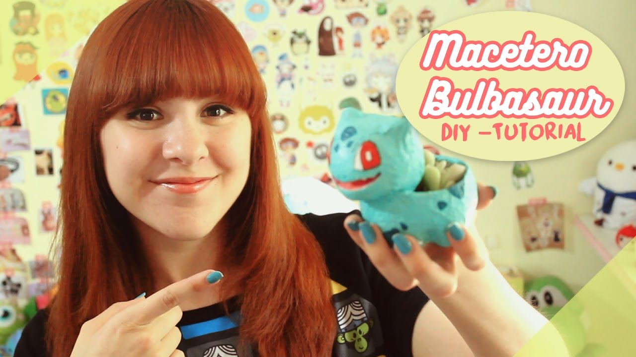 ♡ Macetero de Bulbasaur! DIY / Tutorial ♡ By Piyoasdf