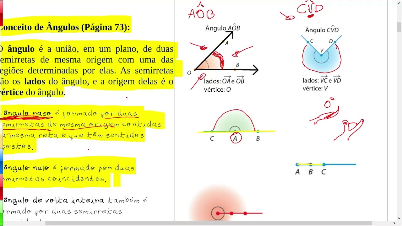 008 00 Ângulos Reto, nulo, de volta inteira, agudo, obtuso, raso.