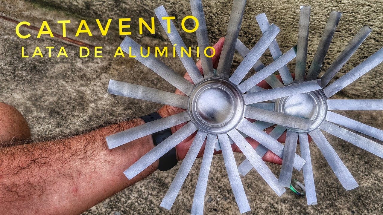 Catavento feito de Latinha de Alumínio