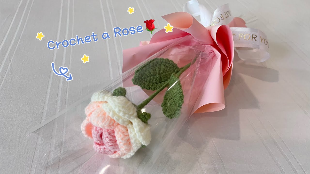 How to Crochet a Rose | Crochet Flowers | Beginner Friendly Crochet Rose Tutorial | Flower Bouquet