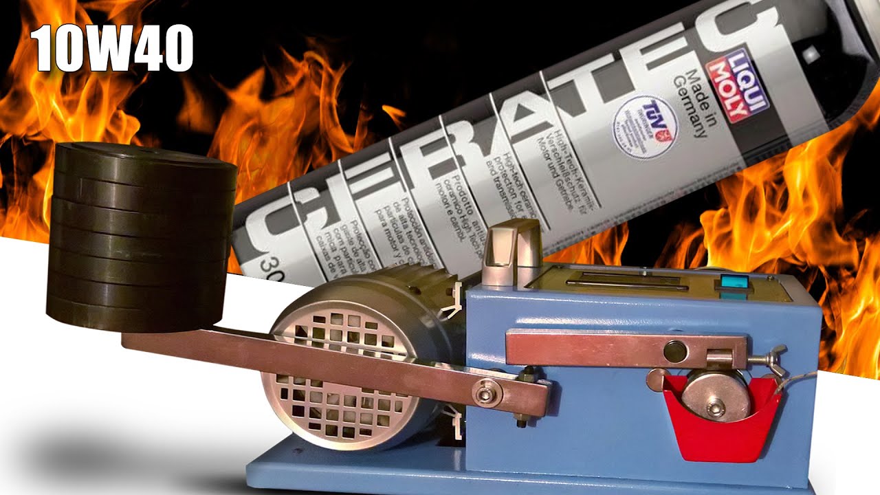 Ceratec Liqui Moly + 10W40 против 10W40 Испытание присадки к маслу 100°C