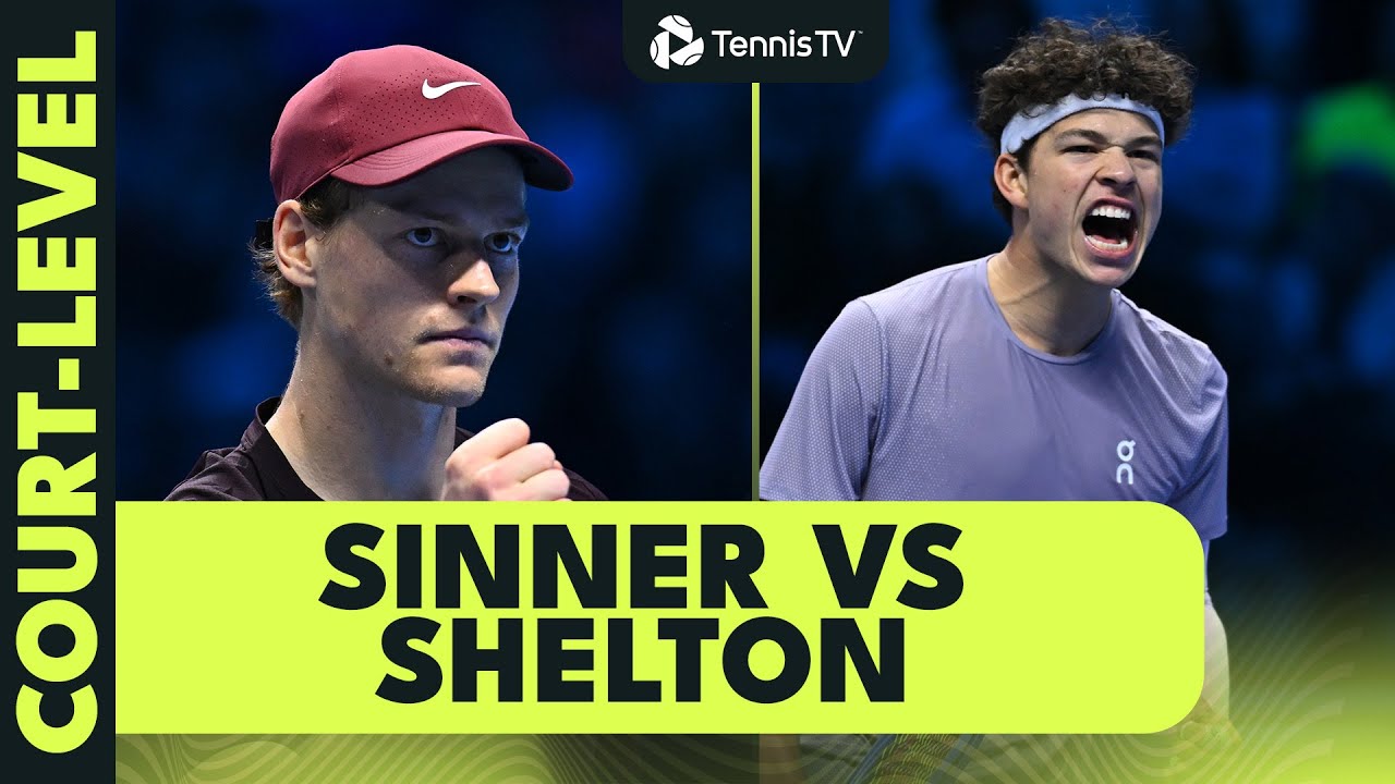 Jannik Sinner & Ben Shelton Entertaining Court-Level Highlights 🙌 | Nitto ATP Finals 2025