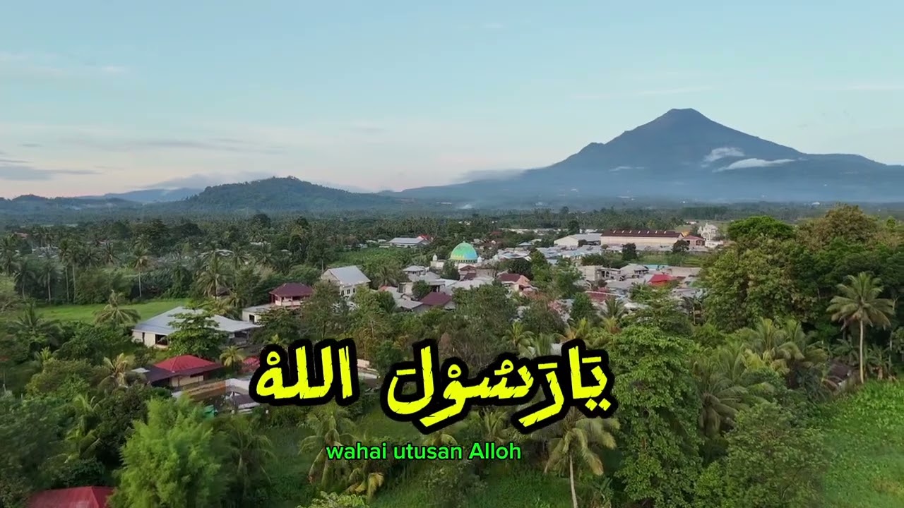 Tarhim merdu backgorund gunung Klabat Minahasa Utara