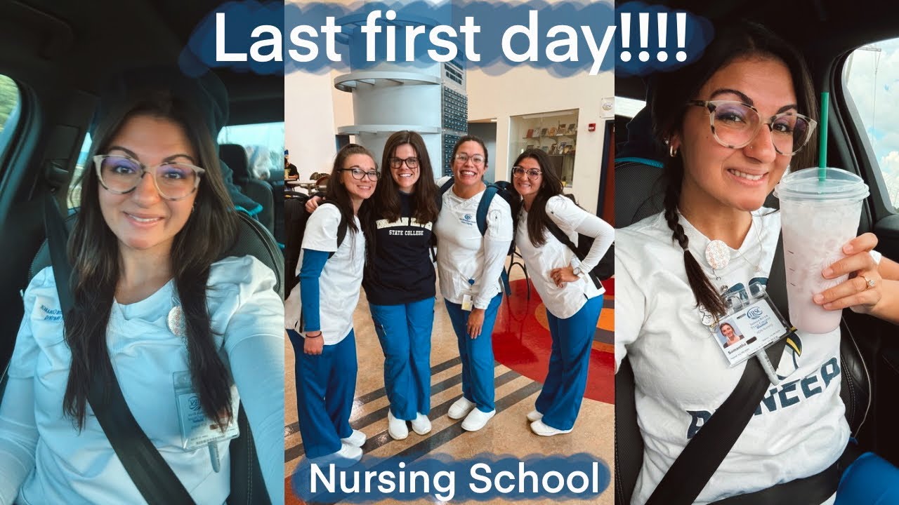 My last first day of nursing school !!!!