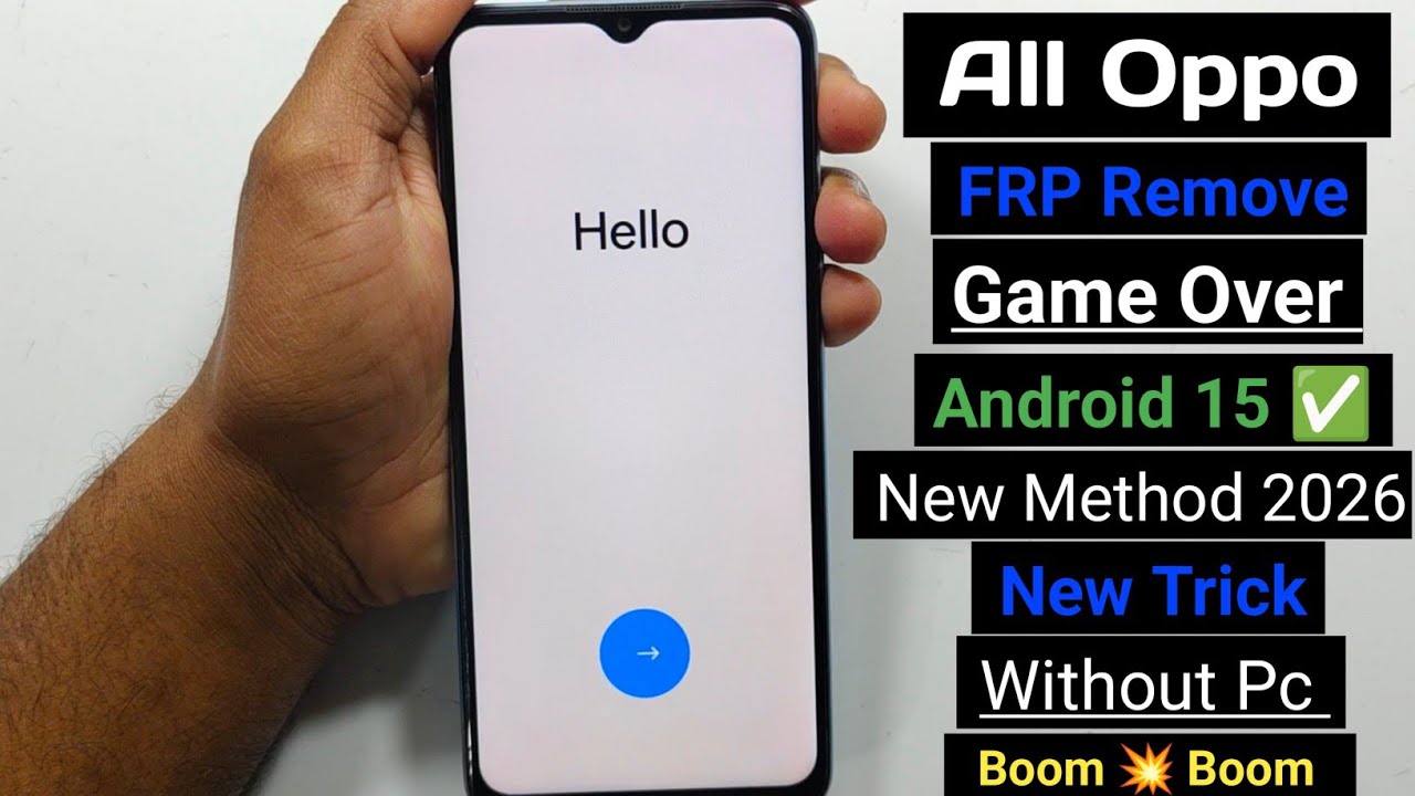 All Oppo Android 15 Frp Remove 2026 || Oppo Game Over FRP Android 15✅ New Method 2026 ( Without PC )