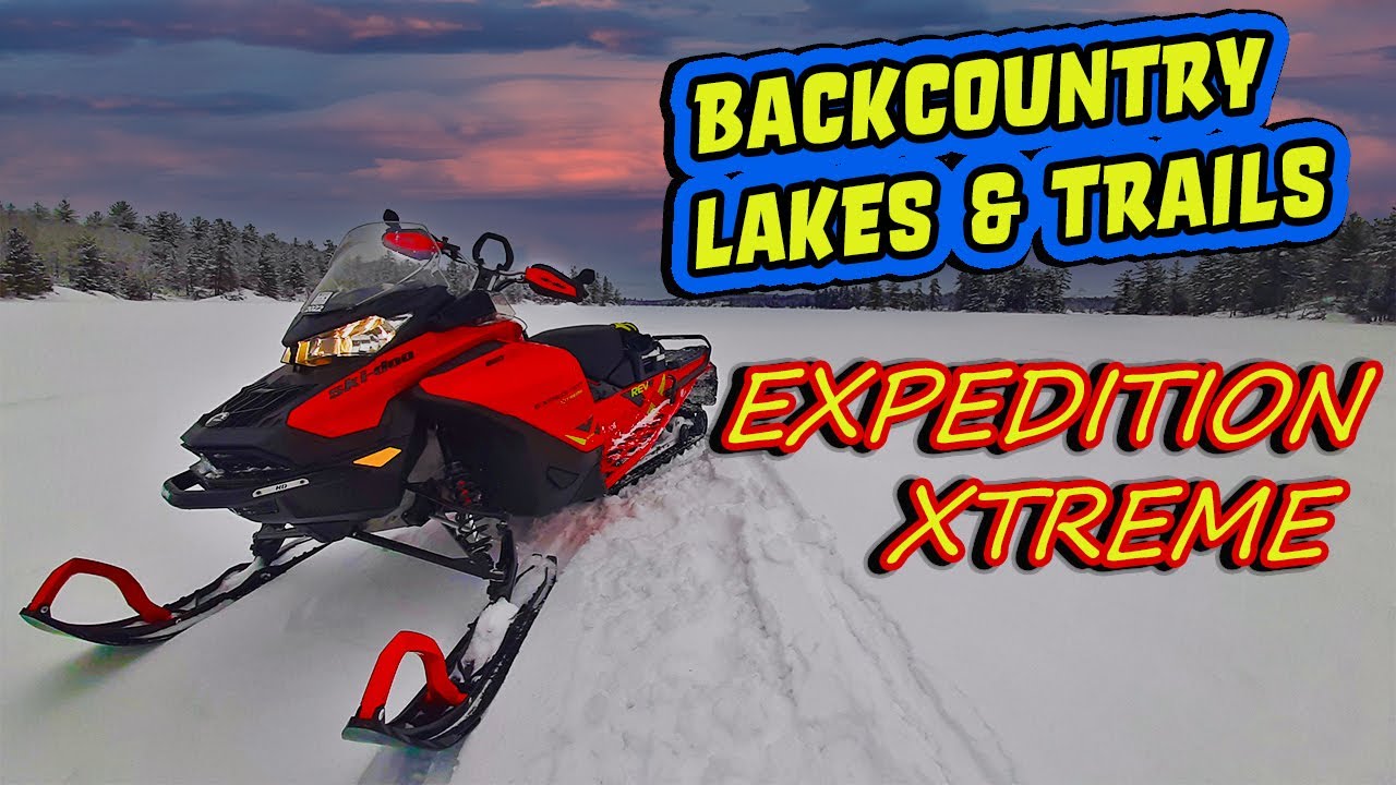 SKI DOO EXPEDITION XTREME ON BACKCOUNTRY LAKES AND TRAILS #Snowmobiling #SnowmobileTrails #Ontario