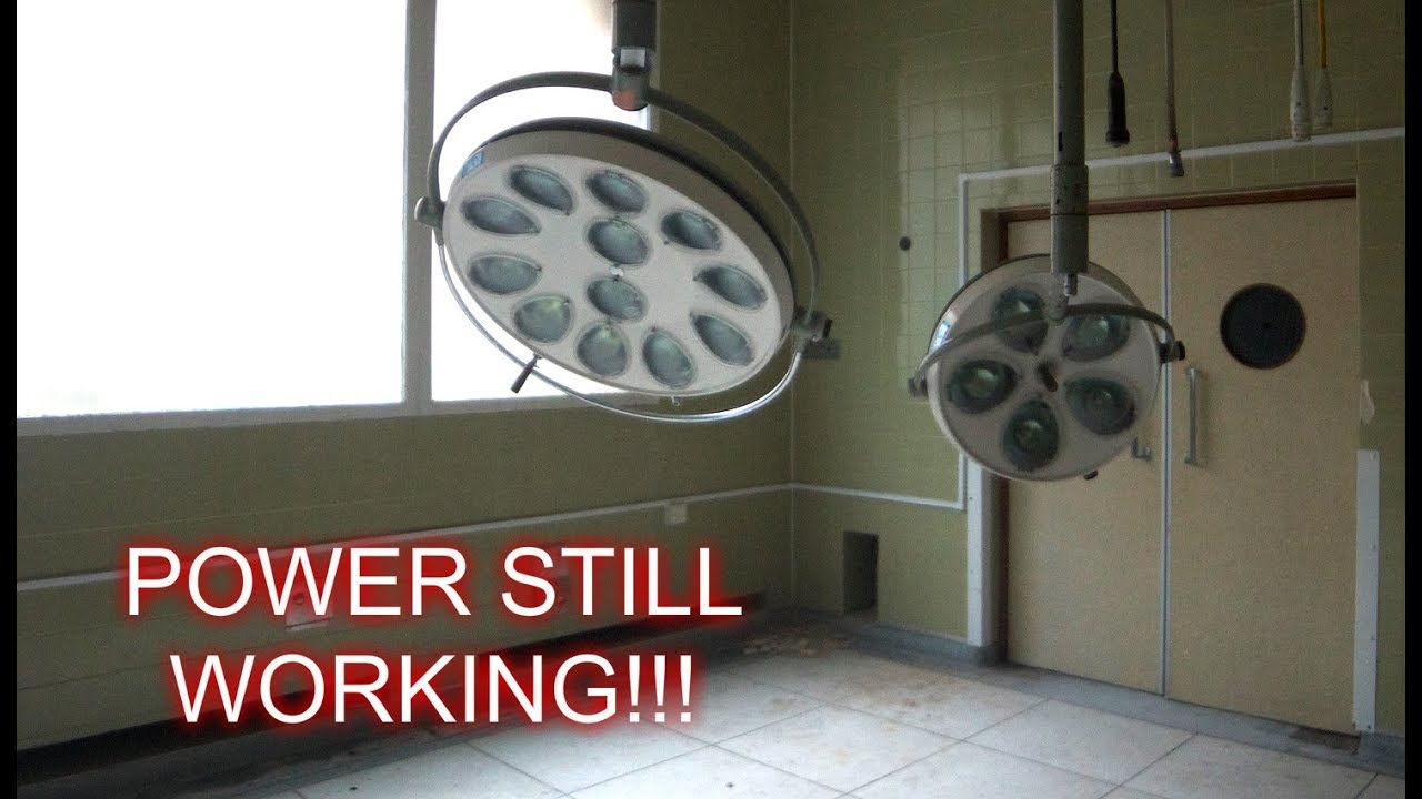 ABANDONED HOSPITAL WITH POWER (WAITING ROOM MUSIC STILL PLAYING)
