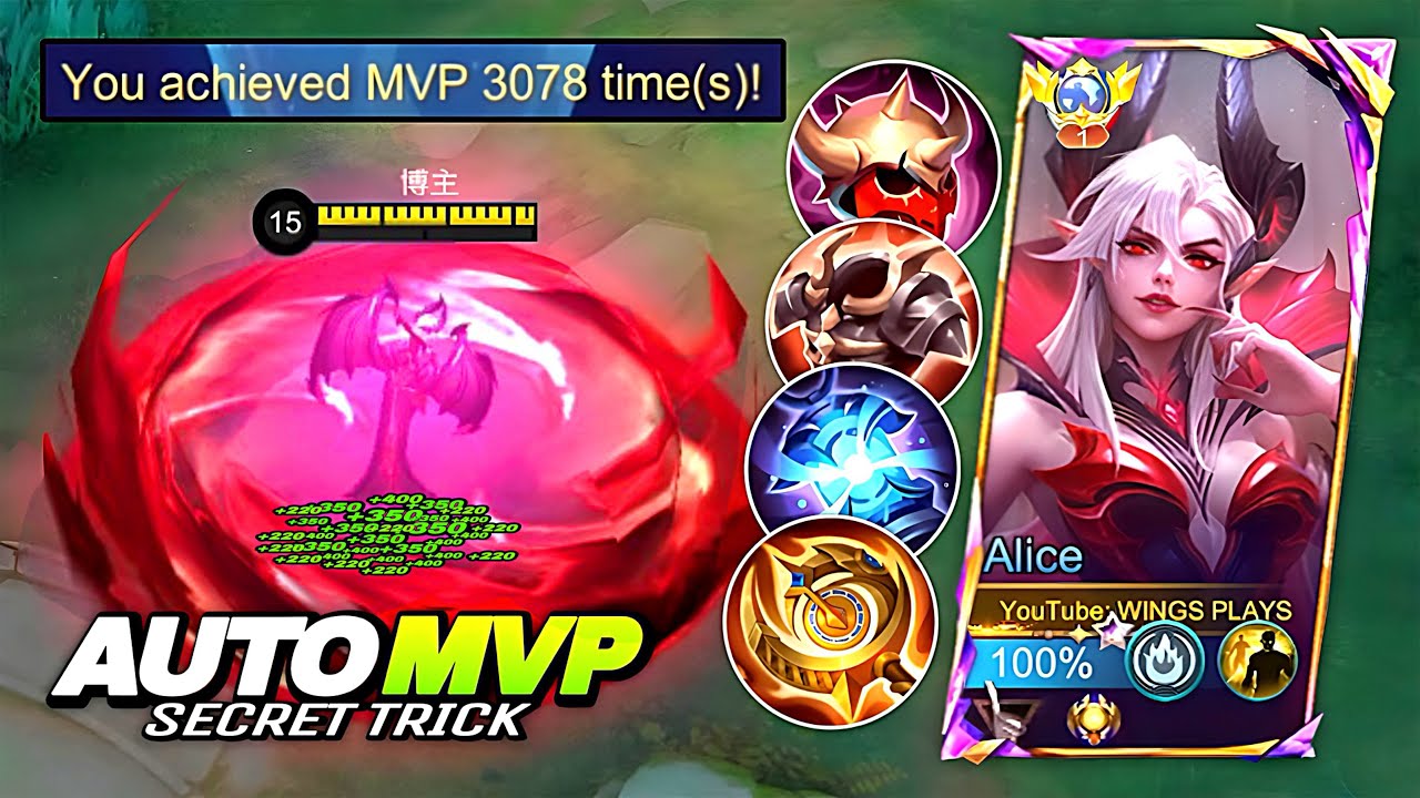 100% серия MVP?! 🔥 Сборка Элис для доминирования на линии, 40 сезон | MLBB