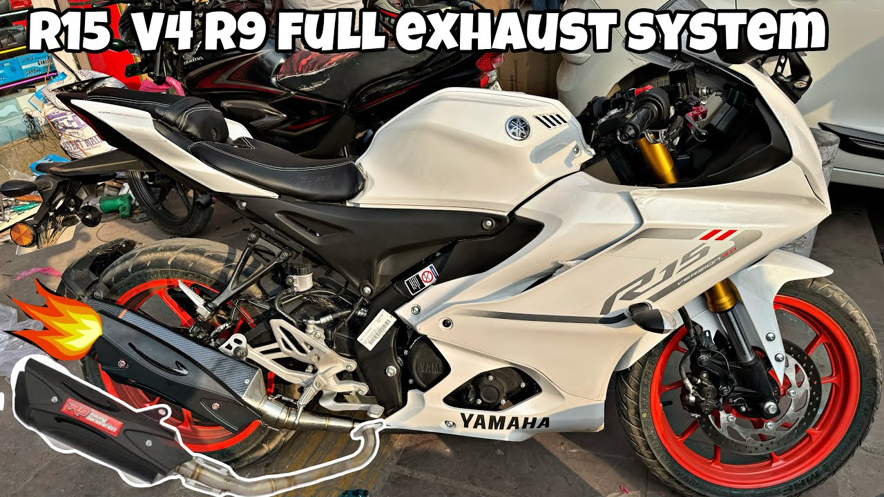 R15 V4 R9 Full Exhaust System | V4 best Exhaust 🧨🧨
