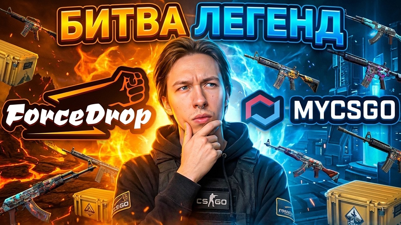 ГДЕ ИГРАТЬ С 1.000 РУБЛЕЙ - ПРОВЕРИЛ FORCEDROP и MYCSGO ! ФОРС ДРОП ! FORCEDROP Промокод