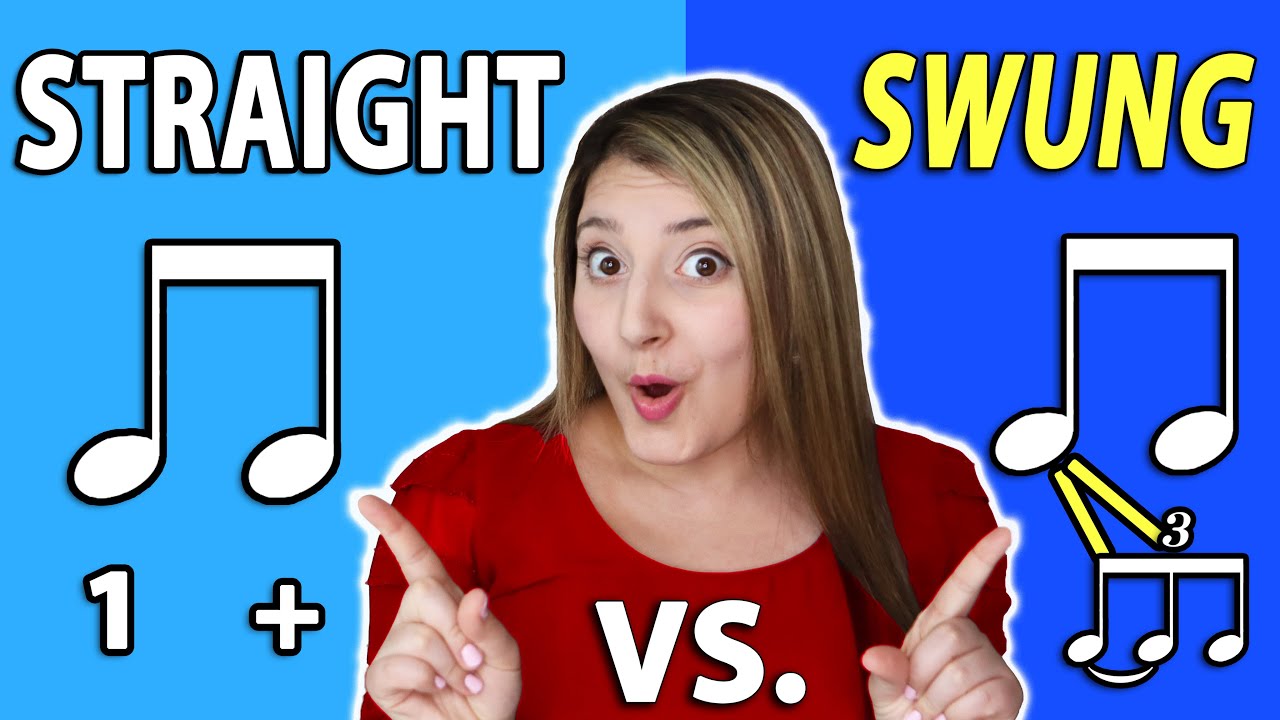 Difference between straight and swung eighth notes!