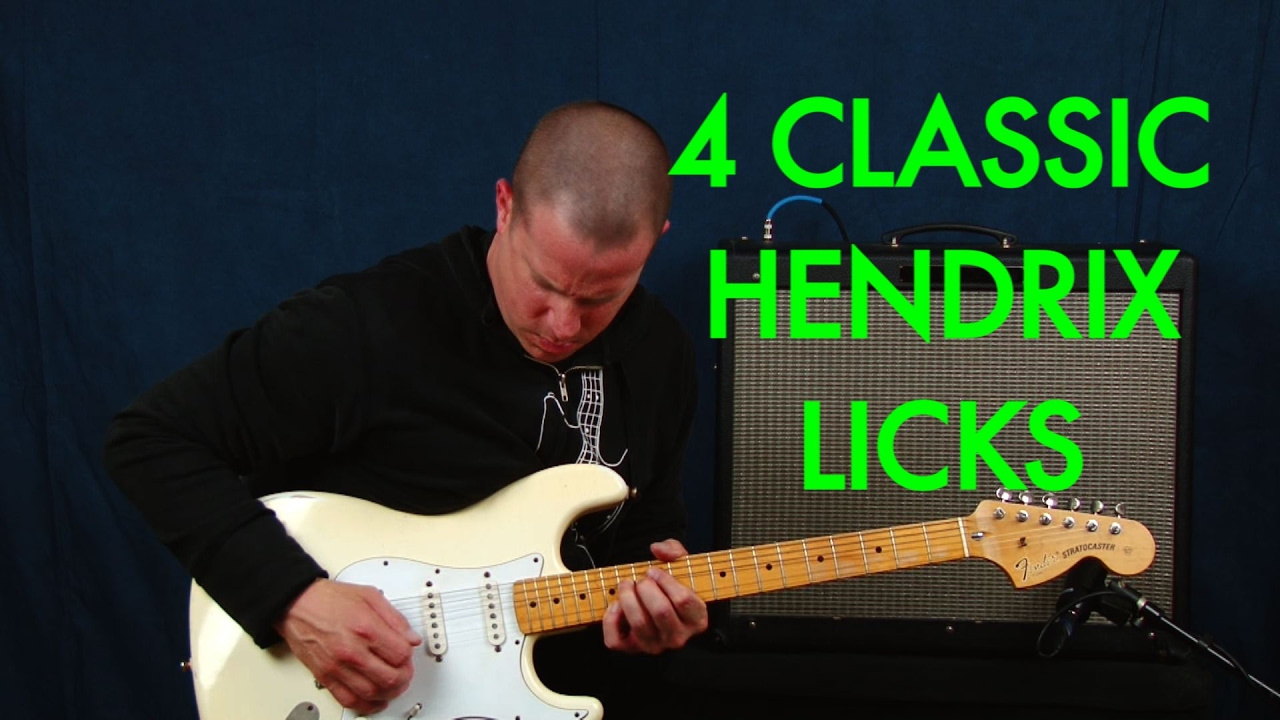 4 classic Jimi Hendrix style licks