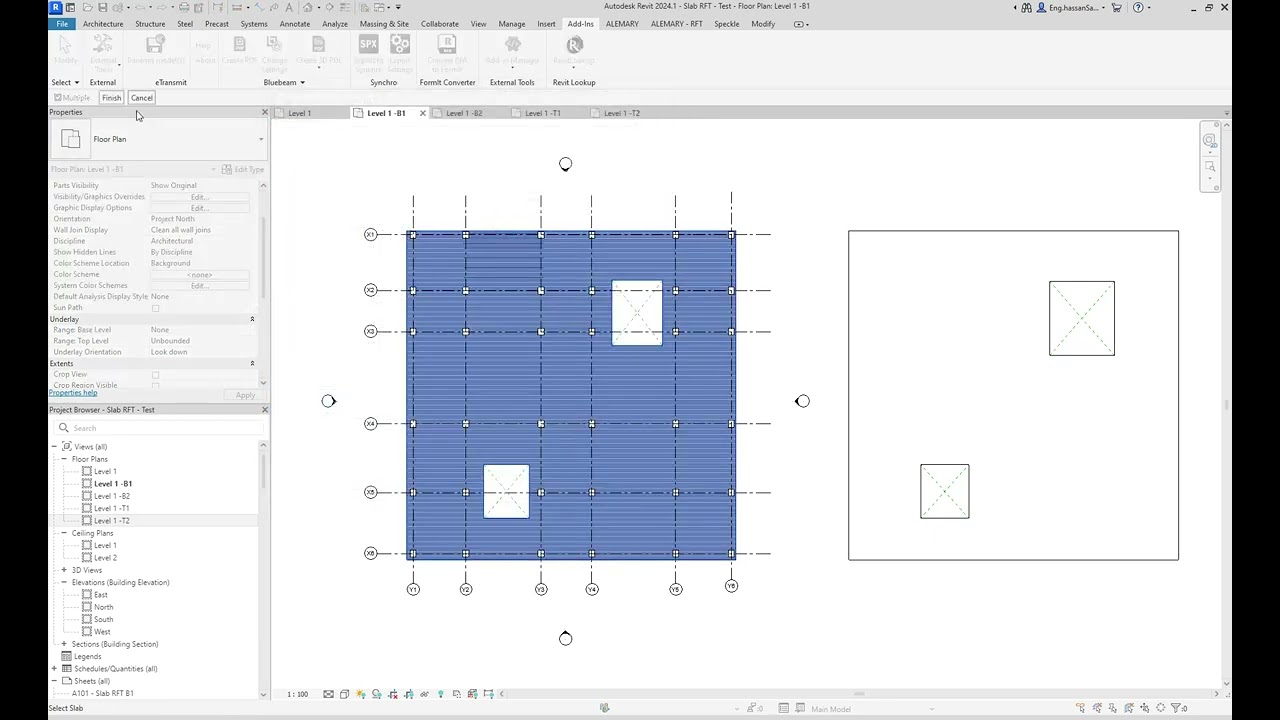 Convert Area RFT to Rebar Sets at Cutting Curves