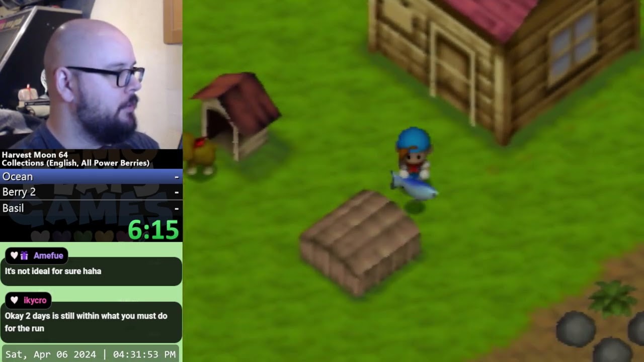 [WR] Harvest Moon 64 - All Power Berries - 2:09:58