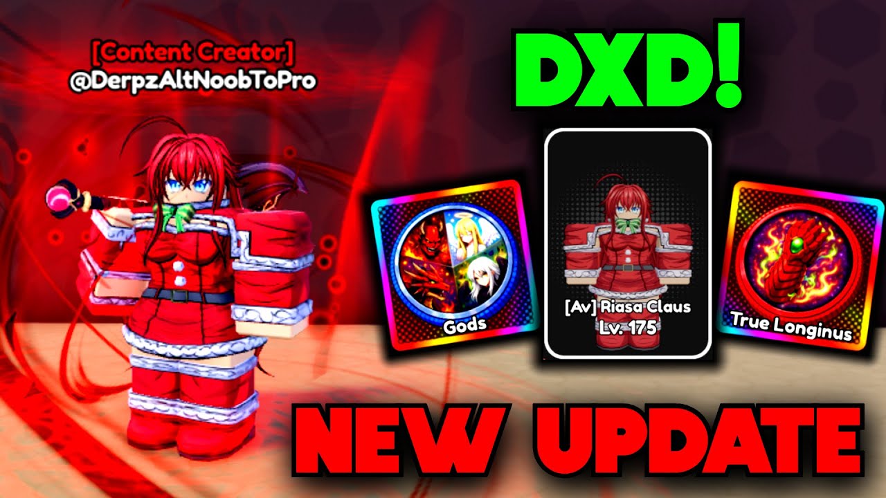 New DXD Update + INSANE  RIAS AVATAR & OP Powers in Anime Eternal!