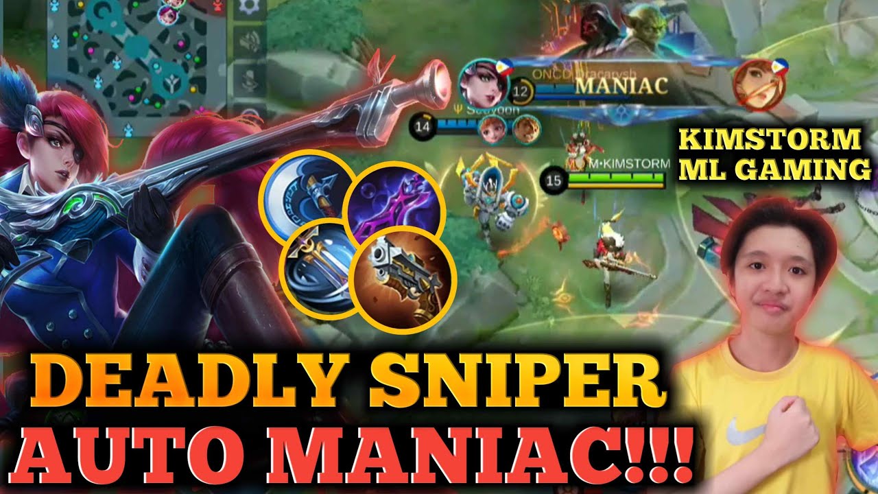 LESLEY ONE HIT BUILD 2022 | AUTO MANIAC | UNSTOPPABLE LESLEY | KIMSTORM ML GAMING | LESLEY MLBB 2022