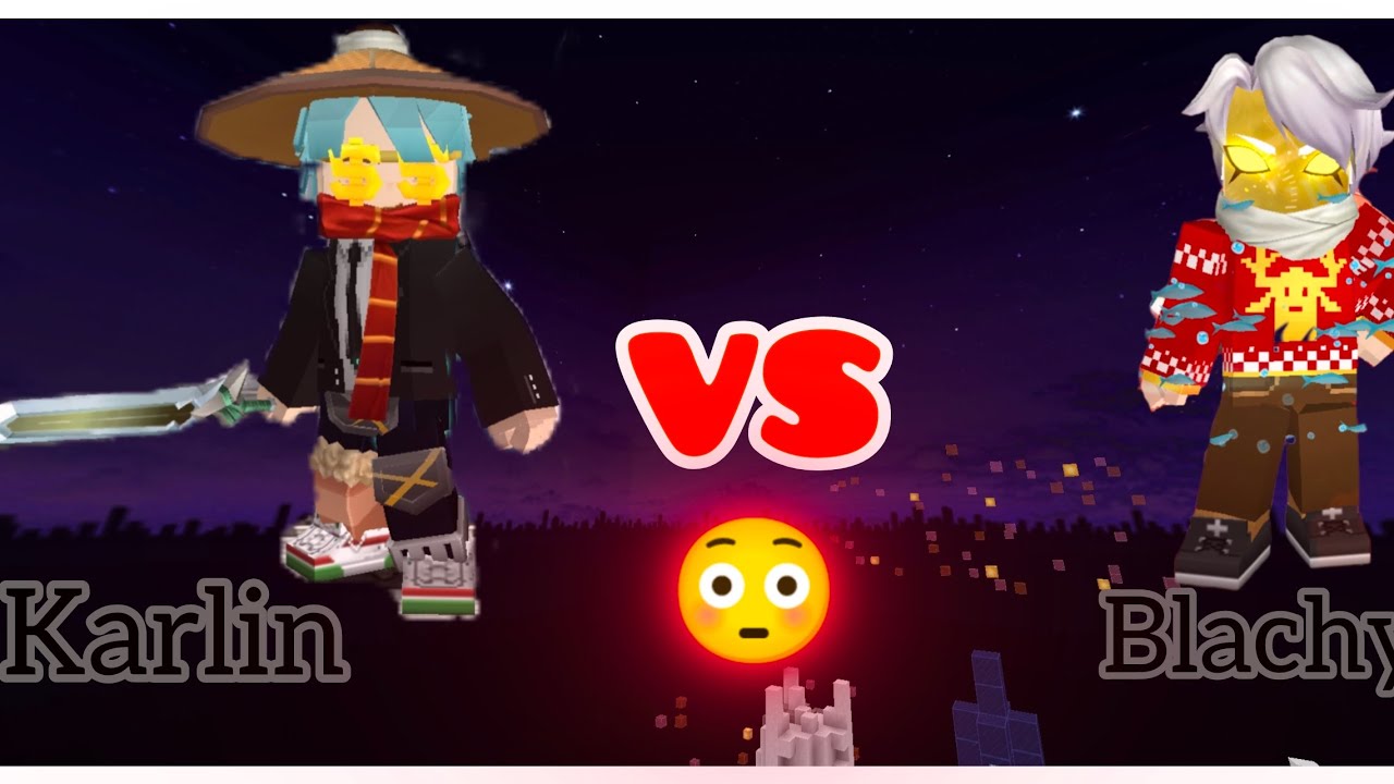 Fui x1 com o Blacky de novo, depois de muito tempo... (Blockman go)