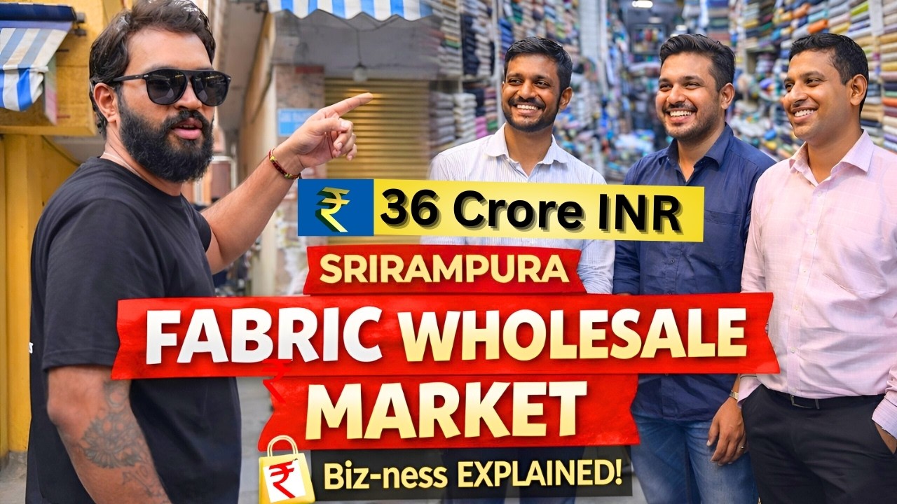“Big Money, Brutal Reality | Srirampura Fabric Market”, Crores of Business